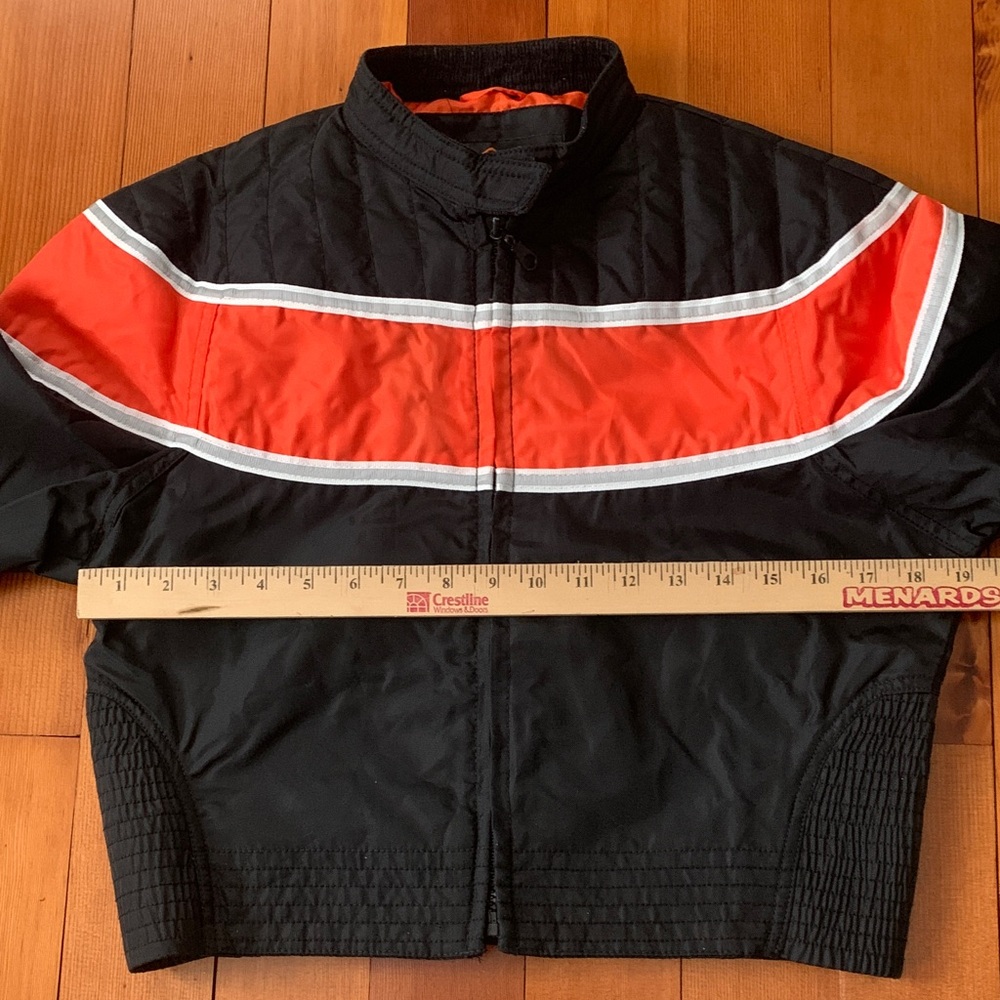 Child’s Black and Orange Jacket with White Stripe - Picture 8 of 10